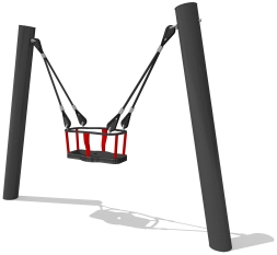 Качели 040321 с подвесом металлические для детской площадки, фото 1