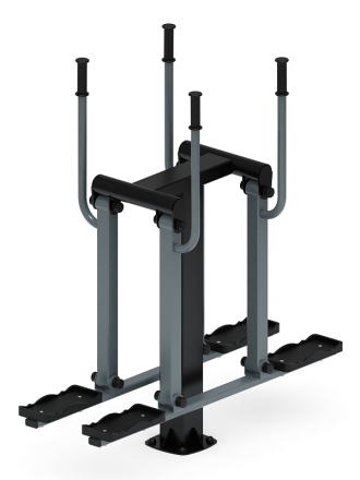 Двойные лыжи (серый) - Уличный тренажер - СТ 009-13.И1, фото 1