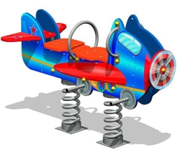 Качалка на пружине Аэроплан У1 КЧ083 для детской площадки Качалка на пружине Аэроплан У1 КЧ083 для детской площадки