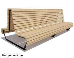 Скамейка уличная Геленджик, Лиственница 2 м, фото 2 Скамейка уличная Геленджик, Лиственница 2 м, фото 2