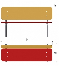 Детская скамейка Romana Шары 302.09.00 для игровой площадки Детская скамейка Romana Шары 302.09.00 для игровой площадки