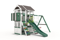 Детская площадка IgraGrad Клубный домик 3 Luxe мод.2  Зелёный, фото 1