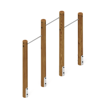 Турник взрослый тройной (лиственница темный) СО 2.20.10-Л.И1.01