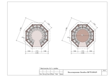 Восьмигранная беседка Витражная Восьмигранная беседка Витражная