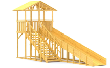 Зимняя горка Савушка Зима Wood 6/1