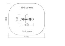 Качели-балансир на пружине Грибочек 04505 для детской площадки