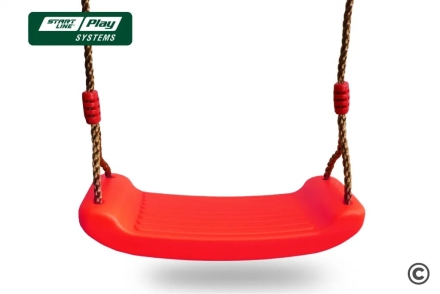 Качели SLP SYSTEMS 1 секция + Пластиковое сиденье для качели "лодочка" красное, фото 2