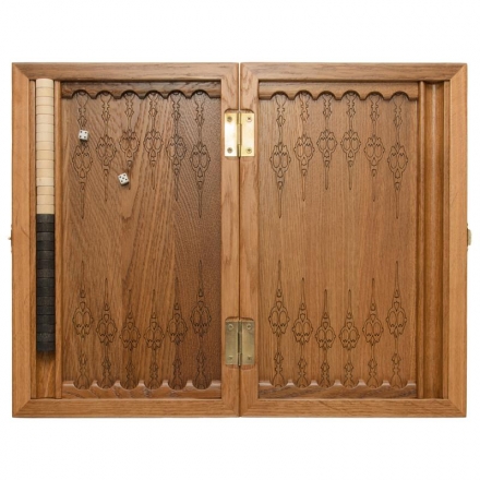 Нарды + Шашки из дуба "ВДВ" 46х36 см, фото 1