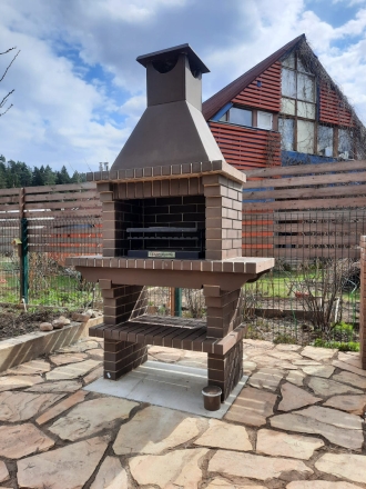 Печь Аристократ 702 Радиальный кирпич красный с коричневым, фото 2