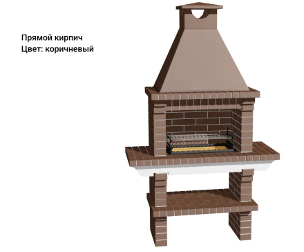 Печь Аристократ 702 Радиальный кирпич красный с коричневым, фото 8