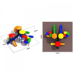 Детская игровая площадка Семицветик 1.3, фото 3