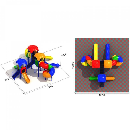 Детская игровая площадка Семицветик 1.2, фото 3