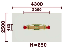 Качели-балансир Подсолнух 04104 для детской площадки