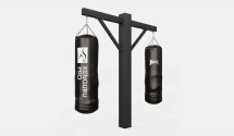 Стойка боксерская (с 2 мешками)