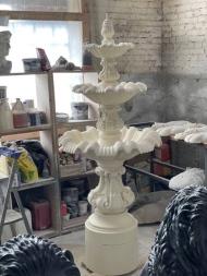 Фонтан трехъярусный классический белый, фото 2 Фонтан трехъярусный классический белый, фото 2