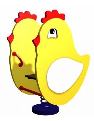 Качалка на пружине Цыпленок CКИ 029 для детской площадки, фото 1