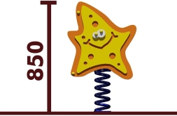 Качалка на пружине Морская звезда 04203 для детской площадки, фото 2