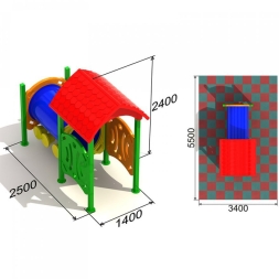 Детский игровой комплекс Паровозик 2, фото 3