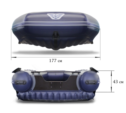 Лодка ПВХ Флагман DK 450 НДНД надувная под мотор, фото 4