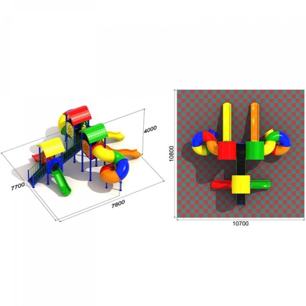 Детская игровая площадка Семицветик 1.1, фото 3