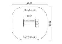 Скамейка детская Ёжик 26022.21 для игровой площадки Скамейка детская Ёжик 26022.21 для игровой площадки