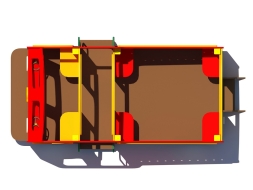 Игровой комплекс ДГ Пожарная машина от 2 лет для детской площадки, фото 2