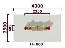 Качели-балансир Звездочка 04103 для детской площадки