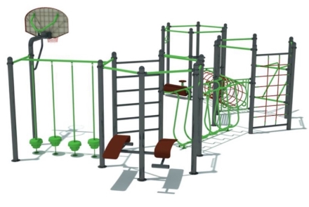 Гимнастический комплекс ГК-001 для уличных спортивных площадок, фото 1