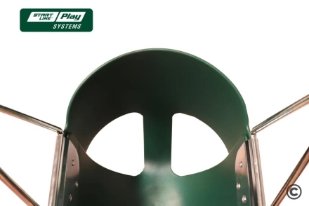 Качели SLP SYSTEMS 1 секция + Пластиковое сиденье для качели с фиксацией зеленое, фото 2