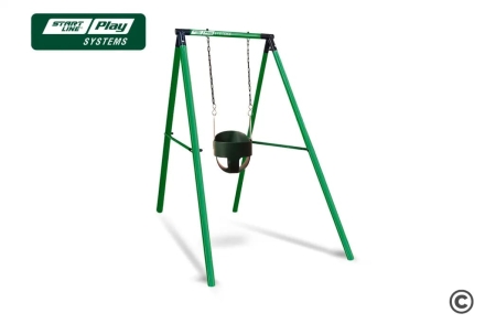 Качели SLP SYSTEMS 1 секция + Пластиковое сиденье для качели с фиксацией зеленое, фото 1