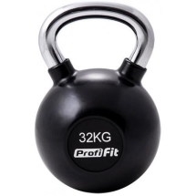 Гиря обрезиненная с хромированной ручкой PROFI-FIT, 32 кг