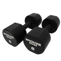 Набор термополиуретановых гантелей BRONZE GYM, 1-10 кг - 10 пар, шаг 1 кг 