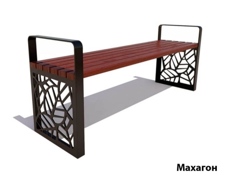 Парковая скамейка Севастополь, Лиственница (без спинки) 1,5 м, фото 1