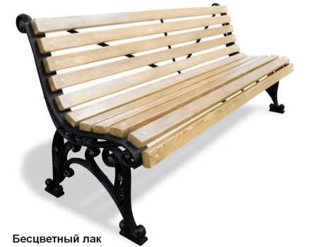 Скамейка уличная Удача, Лиственница 1,2 м, фото 2