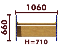 Скамейка детская Бабочка 26021.21 для игровой площадки Скамейка детская Бабочка 26021.21 для игровой площадки