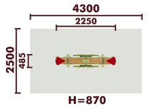 Качели-балансир Кораблик 04102 для детской площадки