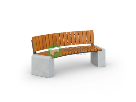 Скамейка «Форт» 1800 мм со спинкой, фото 1