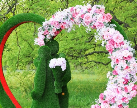 Топиари композиция Влюбленные - газон Eco, фото 4