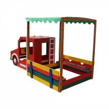 Песочница - Пожарная машина Песочница - Пожарная машина