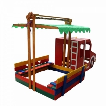 Песочница - Пожарная машина Песочница - Пожарная машина